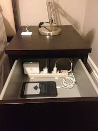 One Smart Idea Put A Power Strip Inside Your Bedside Drawer Home Organization Home Diy Organization Hacks