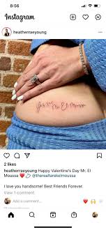 We did not find results for: Heather Rae Young Explains Her New Butt Tattoo In Honor Of Fiance Tarek El Moussa Entertainment Tonight