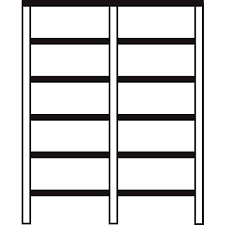 Schulte grundregal schraubregal multiplus85 2500 x 1000 x 500 mm verzinkt 6 fachböden. Komplettes Schraubregal Doppeleinheit B 2000 X T 300 Gunstig Kaufen Schafer Shop