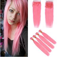 Amazon.com: Tony Beauty Hair Color Rosa Virgen Teje 4 unids brasileño  Cabello humano paquetes ofertas con cierre de encaje 4x4 recto 9A grado  pastel, color rosa pastel, extensiones de cabello humano (24