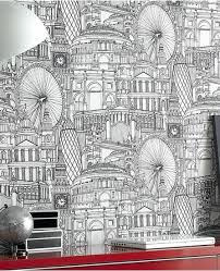 Londinium Black White Brown Wallpaper Wall Wallpaper Wall Coverings