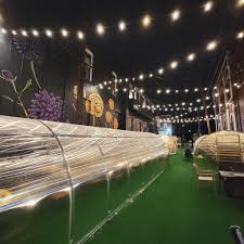 Igloos are ready! 🎉 We have 2 igloos and 2 greenhouses (all are heated).  You can reserve a table in a greenhouse, or reserve a full igloo. Igloos  have a reservation fee