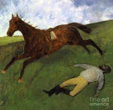Maybe you would like to learn more about one of these? Injured Jockey Painting By Edgar Degas