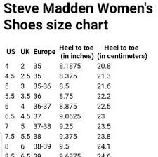 Steve Madden Shoe Size Chart Www Bedowntowndaytona Com