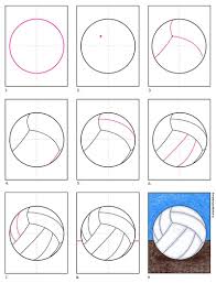Edited by elaine roque, professional volleyball player, professor of physical education, collegiate volleyball coach jacqueline hansen, la84 foundation program officer, coaching education program. How To Draw A Volleyball Art Projects For Kids