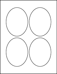 White Uncoated Oval Labels 3 1 4 X 4 1 4 Lt5400 4v Scrapbook Frames Svg Shapes Free Label Templates