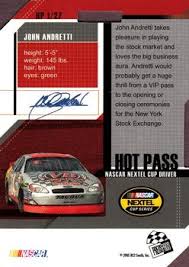 It debuted at the 2007 daytona 500, which aired on february 18 of that year. 2005 Press Pass Trackside Hot Pass National Racing Gallery Trading Card Database