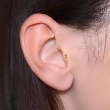 Tragus Earring Labret Stud Surgical Steel Flat Back Cartilage Earring Forward Helix Earring Conch Ring Internally Threaded Stud Tragus Piercing Jewelry Cartilage Earrings Stud Forward Helix Earrings