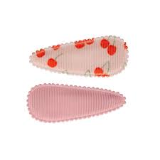 These clips are comfortable and cannot be freely opened by your baby. Set Of Baby Hair Clips Cherry Rib Your Little Miss