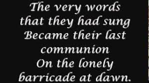 Empty chairs at empty tables. Empty Chairs At Empty Tables Lyrics Youtube