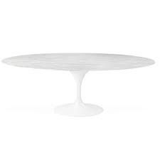 International concepts round top pedestal dining table with black base. Marble Oval Dining Table Casalife Furniture Toronto Kitchener
