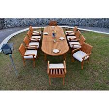 Teak outdoor dining sets : Teak Dining Set 10 Seater 11 Pc Large 118 Oval Table And 10 Napa Stacking Arm Chairs Outdoor Patio Grade A Teak Wood Wholesaleteak Wmdsnpq Walmart Com Walmart Com