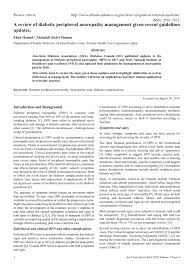 Summaries for neurologists and patients are available. Pdf A Review Of Diabetic Peripheral Neuropathy Management Given Recent Guidelines Updates