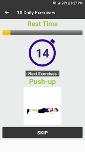 The description of 10 daily exercises app. 10 Daily Exercises For Android Apk Download