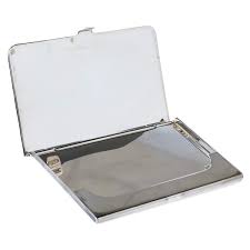 Black and white stripe design silver label desk business card holder. Bottega Veneta Intrecciato Argento Antique Silver Business Card Holder Bottega Veneta Tlc