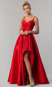 The cheap dresses for prom options available at alibaba.com come in many sizes and shapes suited for girls falling within different age groups. Stretch Taffeta Long High Low Prom Dress Promgirl