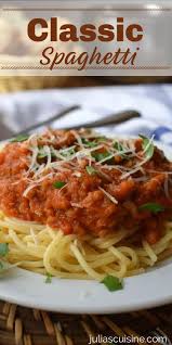 Spaghetti Bolognese Julia S Cuisine Recipe Spaghetti Bolognese Bolognese Bolognese Sauce Recipe