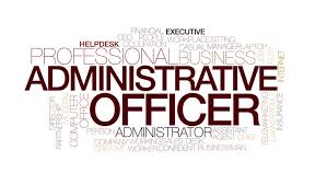 administrative officer animated word