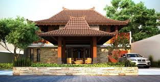 Pada gerbang, terlihat adanya bukaan dan pintu berupa palang besi atau portal yang dijaga oleh petugas. 45 Contoh Desain Rumah Jawa Dan Joglo Klasik Dan Modern