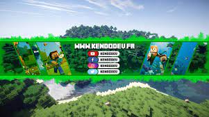 Download now free psd template photoshop for minecraft gaming youtube. Banniereminecraft Hashtag On Twitter