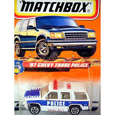 Pre orders paid with a credit card are charged when the item is available, and will have the associated shipping cost added for. Matchbox Chevrolet Tahoe Police Pursuit Truck Global Diecast Direct