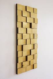 Gold Wall Art Modern Home Decor Mcm Wall Art Sculptural Wood Wall Art Modern Wall Decor Wood Wall Art Rectangle Gold Wall Art Modern Wall Decor Wall Art