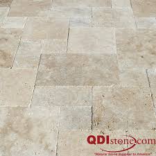 Finished it out with some wood look plank tile. Ancient Castle Travertine Natural Stone Paver Qdisurfaces