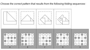 Dat Pat Hole Punching Question 1 By Gold Standard Dat Choose The Correct Pattern That Results From The Given Hole Pu This Or That Questions Hole Punch Pattern