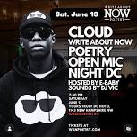 Write About Now Poetry Live in DC ft. Cloud hosted by E-Baby