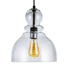 Hmvpl semi flush mount ceiling light fixture, farmhouse black close to ceiling lighting industrial decor lamp for kitchen island bedroom living room foyer hallway entryway office closet. Lanros Farmhouse Kitchen Pendant Lighting With Handblown Clear Seeded Glass Shade Adjustable Cord Mini Bubble Glass Ceiling Light Fixture For Kitchen Island Sink Matte Black Finish 10inch 1 Pack Buy Online In
