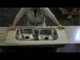 Simply wipe with a soft. Install An Undermounted Stainless Steel Sink In A Laminate Countertop Youtube