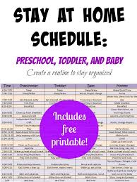 This Is The Best Schedule For Stay At Home Mamas It Includes Schedule For Baby Toddler And Preschooler Kids Schedule Toddler Schedule Mom Schedule