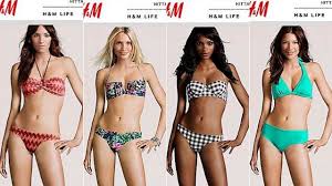 H M Puts Real Model Heads On Fake Bodies Real Model Bikini Models Model