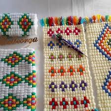 Kilim Desenli Lif Yapilisi Mimuu Com Tig Isleri Dokuma Desenler Tig Desenleri