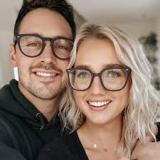Influencer Skye Schutte and her husband created the glasses they've always  wanted using our custom-made eyewear option and they're so glad they did!  No matter your preference when it comes to the