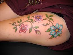 Tatouage De La Cuisse Fleur
