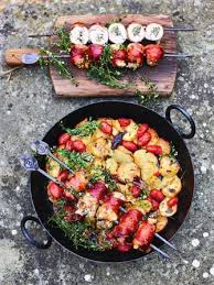 Chicken Skewers Jamie Oliver Recipes Recipe In 2020 Free Chicken Recipes Chicken Skewers Jamie Oliver Recipes