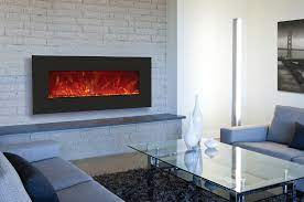 Sierra flames' slim line series is a perfect option for smaller and difficult spots! Thin Wall Mount Electric Fireplace