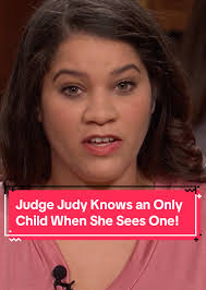 Judge Judy knows an only child when she sees one! #judgejudy #lawsuit  #legaltok #onlychild #tvshow