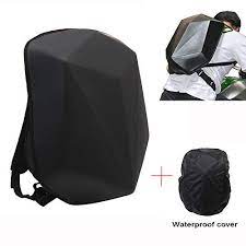 Motorcycle Backpack Waterproof Bag Men Hard Shell Backpack Carbon Fiber Motorbike Helmet Backpack Waterproof Large Bag Car Accessories Online Market Motorcycle Backpacks Backpacks Unisex Clothing