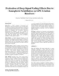 Am where are you now. Pdf Evaluation Of Deep Signal Fading Effects Due To Ionospheric Scintillation On Gps Aviation Receivers