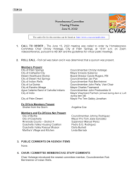 Homelessness Committee Meeting Minutes 2-19-20