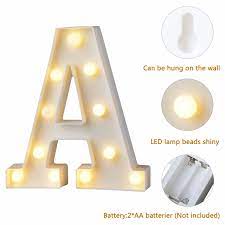 We may earn commission on some of the items you choose to buy. White Plastic Letter Led Night Light Marquee Sign Alphabet Lights Lamp Home Club Outdoor Indoor Party Wedding Home Decoration Night Lights Aliexpress