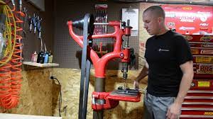 Most drill presses mount the table on the column and the end result isn't rigid enough. W F J Barnes Camelback Drill Press Youtube