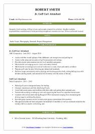 You can amend this letter sample as suitable and apply for latest job vacancies. Golf Cart Attendant Resume Samples Qwikresume