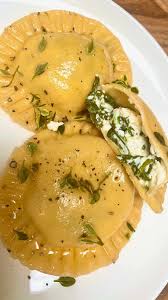 Also, enjoy listening to some cheesy italian… Homemade Ricotta And Spinach Ravioli Alphafoodie
