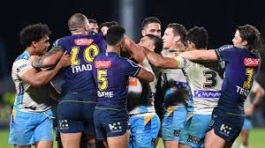 The tricolours will travel up to queensland on saturday afternoon after enjoying the bye in round 13 to take on the 12th placed titans on their home turf. Nrl 2021 Melbourne Storm Win 20 14 Over Gold Coast Titans Match Report The Courier Mail