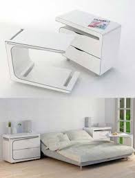 Bedside Table That Also Doubles As A Tray Table For Breakfasts In Bed Space Saving Furniture Furniture Furniture Design