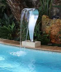 2019 New Stainless Steel Water Blade Swimming Pool Fountain Outdoor Wall Waterfall For Garden Pond View P Pool Fountain Swimming Pool Fountains Pool Waterfall