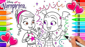 Maschera di carnevale da stampare e colorare il paese dei. Awesome Vampirina And Poppy Coloring Pages Sugar And Spice